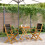 Berkfield 3 Piece Bistro Set Black Polypropylene and Solid Wood 1