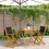 Berkfield 3 Piece Bistro Set Black Polypropylene and Solid Wood 1