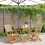 Berkfield 3 Piece Bistro Set Beige Poly Rattan and Solid Wood 1