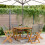 Berkfield 5 Piece Garden Dining Set Grey Poly Rattan and Solid Wood 1