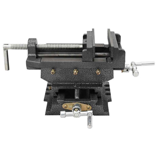 Berkfield Manually Operated Cross Slide Drill Press Vice 150 mm 2