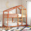 Berkfield Bunk Bed without Mattress Wax Brown 90x190 cm Single Solid Wood Pine 1