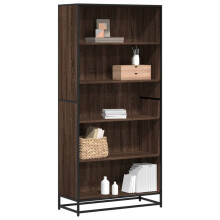 Berkfield Bookcase Brown Oak 80.5x35x170.5 cm Engineered Wood