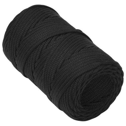 Berkfield Boat Rope Full Black 2 mm 100 m Polypropylene 2