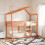 Berkfield Bunk Bed without Mattress Wax Brown 80x200 cm Solid Wood Pine 1