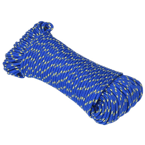 Berkfield Boat Rope Blue 4 mm 100 m Polypropylene 1