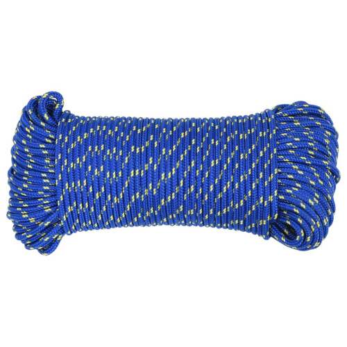 Berkfield Boat Rope Blue 4 mm 100 m Polypropylene 2