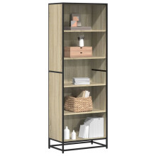 Berkfield Bookcase Sonoma Oak 60x35x170.5 cm Engineered Wood