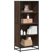 Berkfield Bookcase Brown Oak 60x35x139 cm Engineered Wood