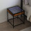 Berkfield Bedside Table with Infinity LED Smoked Oak 40x40x51 cm 1