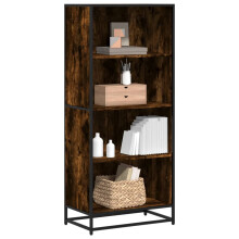 Berkfield Bookcase Smoked Oak 60x35x139 cm Engineered Wood