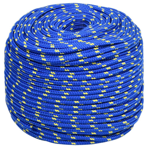 Berkfield Boat Rope Blue 8 mm 250 m Polypropylene 1