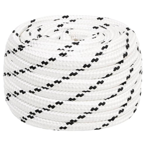 Berkfield Work Rope White 20 mm 25 m Polyester 1