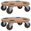 Berkfield Dolly Trolleys 2 pcs Round Engineered Wood 2