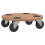 Berkfield Dolly Trolleys 2 pcs Round Engineered Wood 3