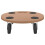 Berkfield Dolly Trolleys 2 pcs Round Engineered Wood 4