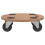 Berkfield Dolly Trolleys 2 pcs Round Engineered Wood 5