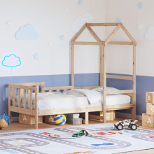 Berkfield Day Bed with Roof without Mattress 80x200 cm Solid Wood