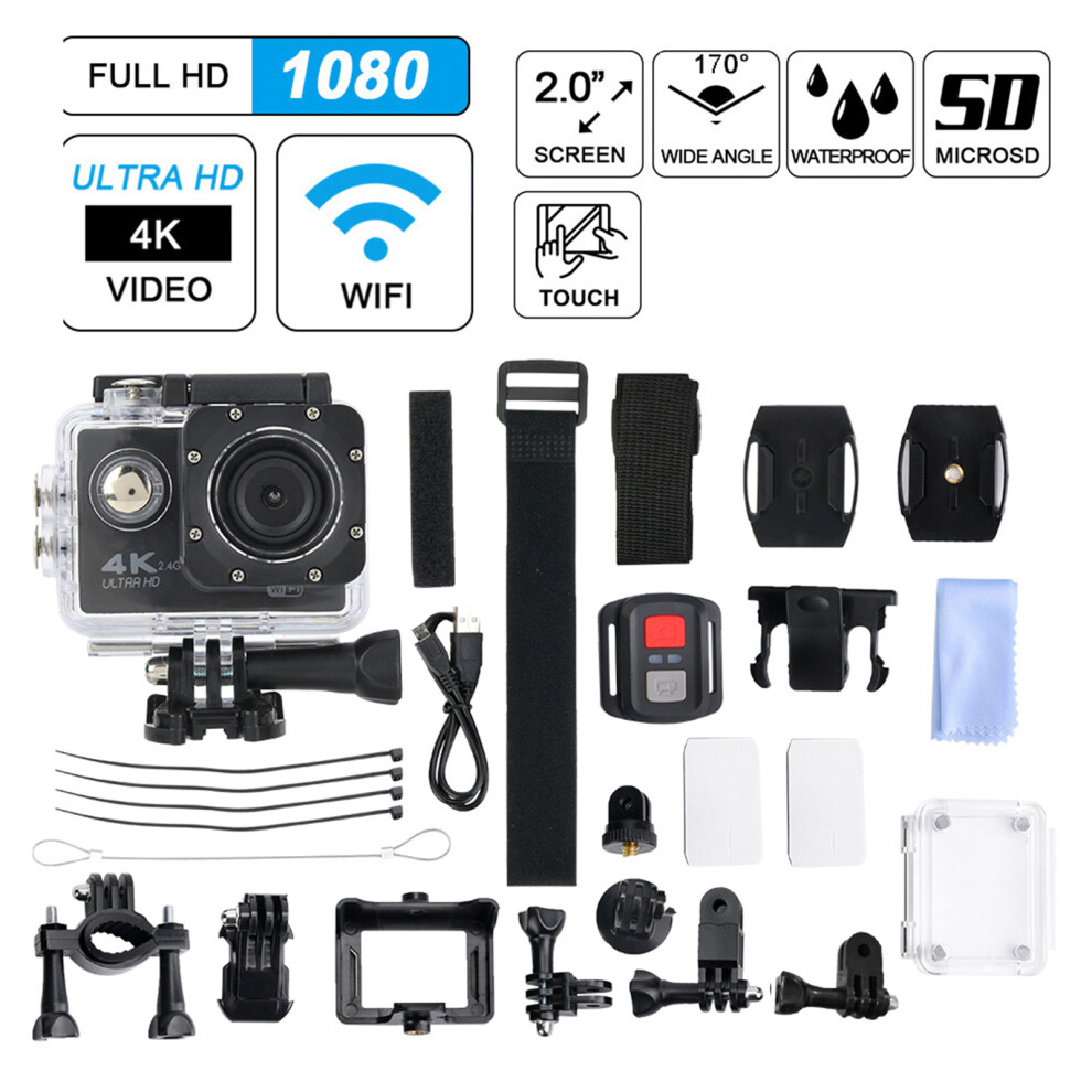 4K Cam 900Mah 2Inch Lcd 30M Waterproof Black 6921393822526