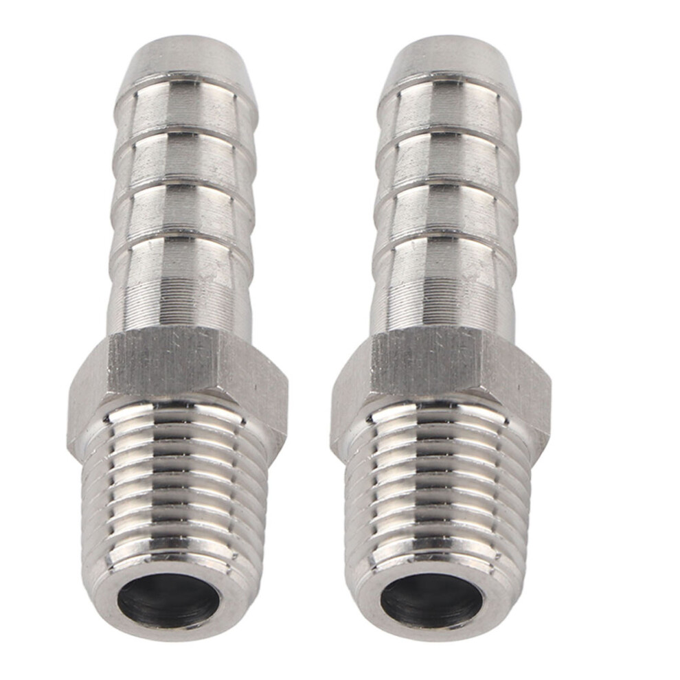 Stainless Steel Bspt Male Thread Connector 1/4In Pipe Fitting Quick Coupling 7631393822561