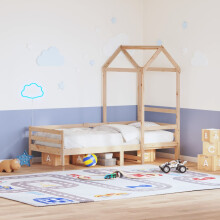 Berkfield Day Bed with Roof without Mattress 80x200 cm Solid Wood