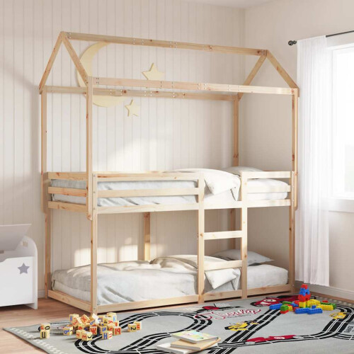 Berkfield Bunk Bed without Mattress 90x190 cm Single Solid Wood Pine