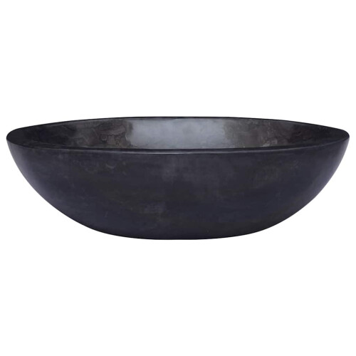 Berkfield Sink Black 53x40x15 cm Marble 1
