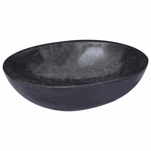 Berkfield Sink Black 53x40x15 cm Marble 2