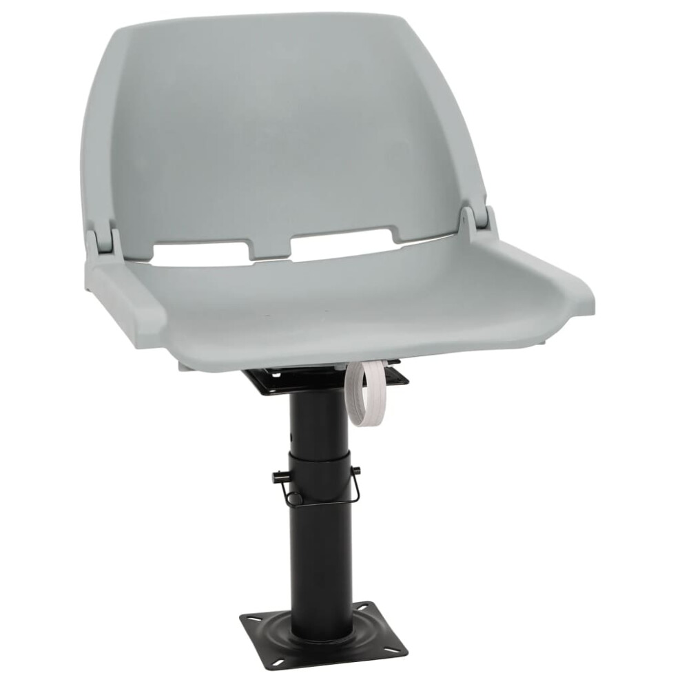 Berkfield Boat Seat With Pedestal Height Adjustable 360 Rotatable 7785278240701