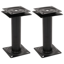 Berkfield 2 pcs Boat Seat Pedestals with 360 Seat Swivel Steel