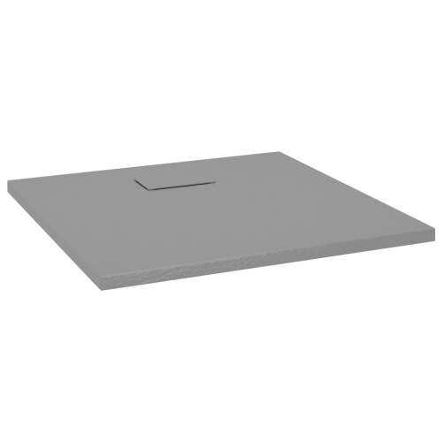 Berkfield Shower Base Tray SMC Grey 90x90 cm 1