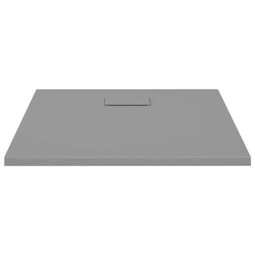 Berkfield Shower Base Tray SMC Grey 90x90 cm 2
