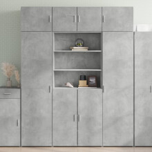 Berkfield Highboard Concrete Grey 80x42.5x185 cm Engineered Wood