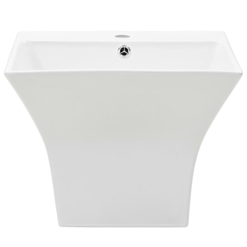 Berkfield Wall-mounted Basin Ceramic White 500x450x410 mm 2