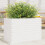 Berkfield Garden Planter White 70x40x46 cm Solid Wood Pine 1