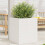 Berkfield Garden Planter White 40x40x46 cm Solid Wood Pine 1