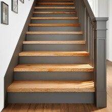 Berkfield Stair Treads 8 pcs Light Brown 90x30x2 cm Solid Wood Oak