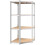 Berkfield 4-Layer Corner Shelf Silver Steel&Engineered Wood 2