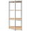 Berkfield 4-Layer Corner Shelf Silver Steel&Engineered Wood 5