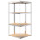 Berkfield 4-Layer Corner Shelf Silver Steel&Engineered Wood 6