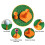 Golf Rubber Tees for Driving Range, Durable Black Practice Tees with Stable Support for Mats 2