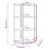 Berkfield 4-Layer Corner Shelf Blue Steel&Engineered Wood 9