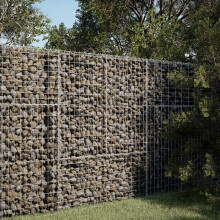 Berkfield Gabion Basket with Cover 100x50x150 cm Galvanised Iron
