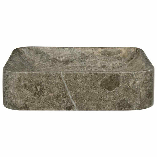 Berkfield Sink Grey 40x40x10 cm Marble 1