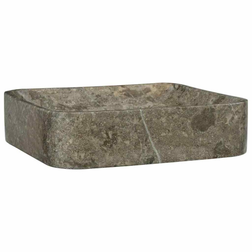Berkfield Sink Grey 40x40x10 cm Marble 2