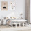 Berkfield Bed Frame without Mattress White 150x200 cm King Size Solid Wood Pine 1