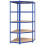 Berkfield 5-Layer Corner Shelf Blue Steel&Engineered Wood 2
