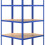 Berkfield 5-Layer Corner Shelf Blue Steel&Engineered Wood 7