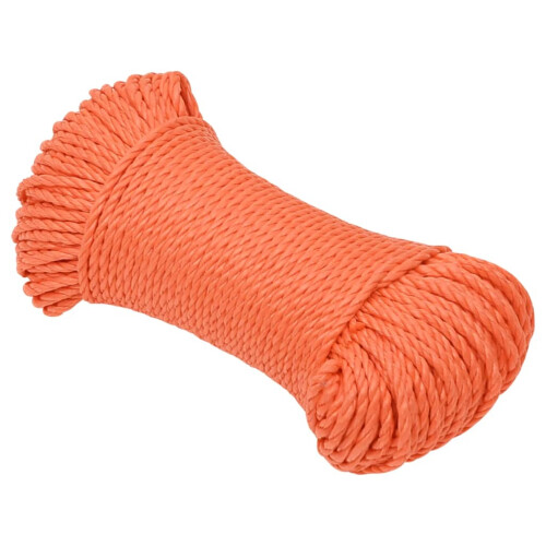 Berkfield Work Rope Orange 6 mm 100 m Polypropylene 1