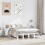 Berkfield Bed Frame without Mattress White 140x190 cm Solid Wood Pine 1
